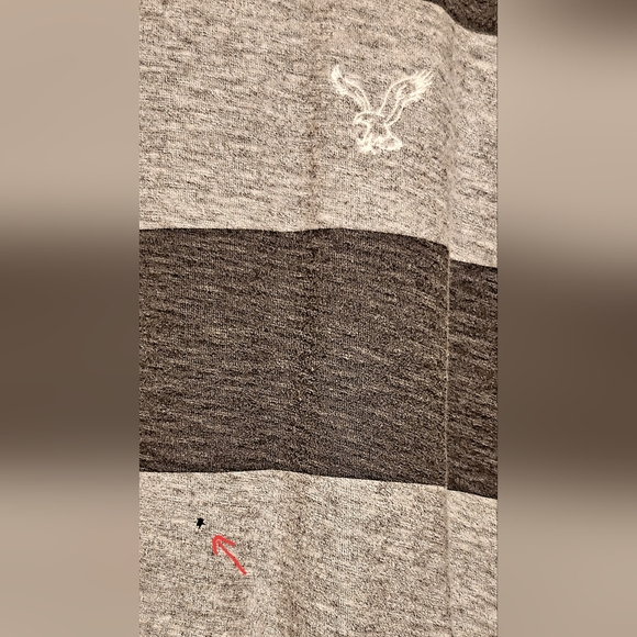 American Eagle Men's Large Polo Long-Sleeve Shirt - Picture 5 of 6